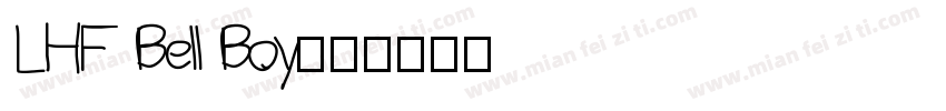 LHF Bell Boy字体转换